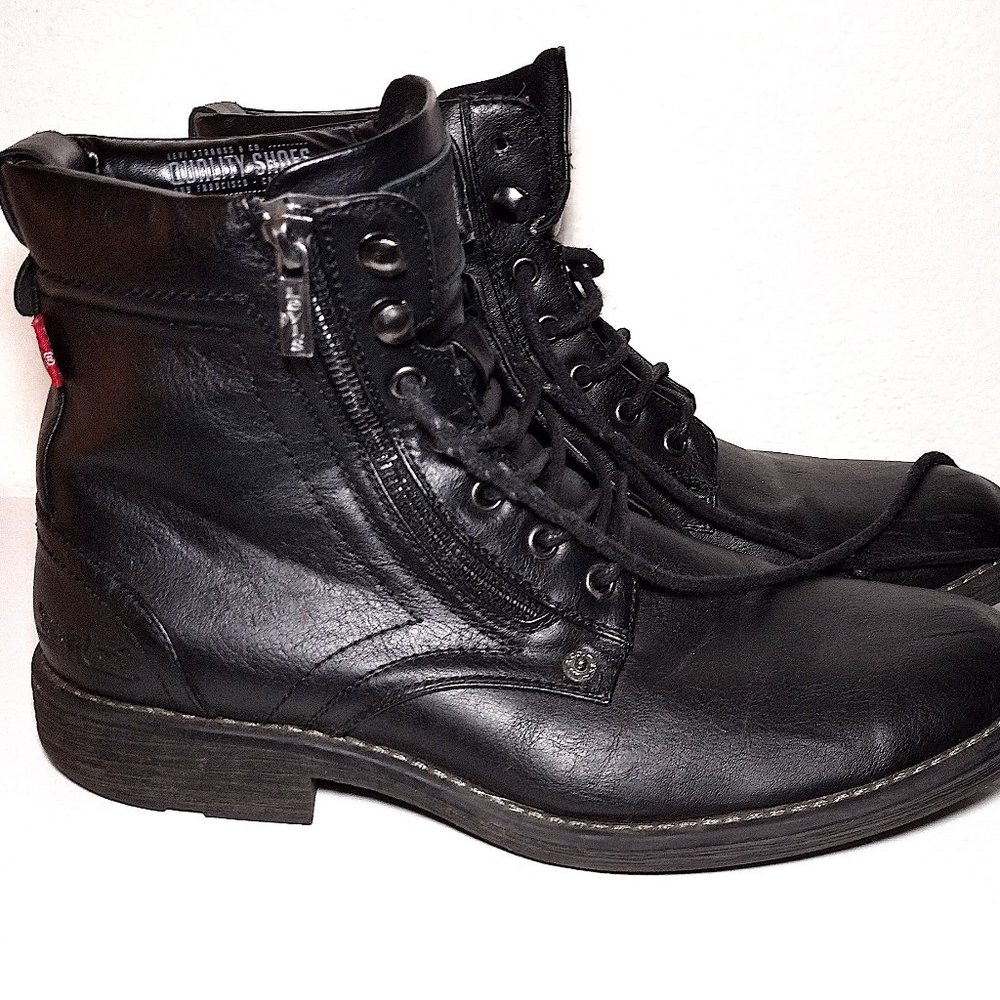 Levi's Men's Black Leather Boots